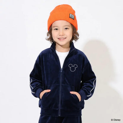 日本童裝 BDL x Disney 絲絨運動外套 80-140cm 男童款/女童款 秋季 OUTERWEAR 聖誕紅/新年紅
