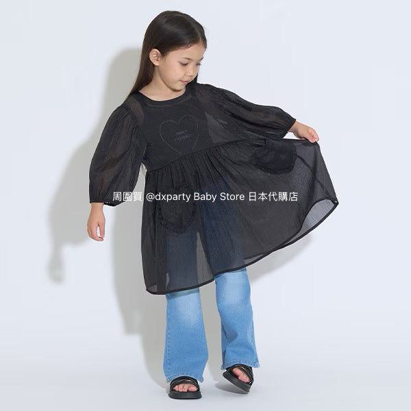 Japanese children's clothing Ly# mine 2Way two-piece sheer jacket 100-150cm girls summer outerwear 
