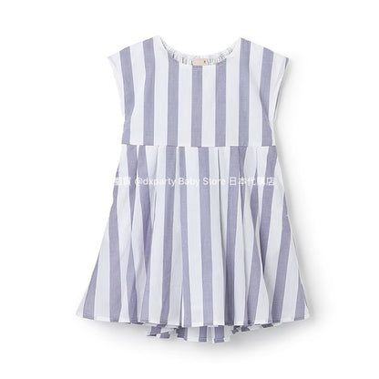 Japanese children's clothing pe#main back bow dress 80-130cm girls summer dresses 