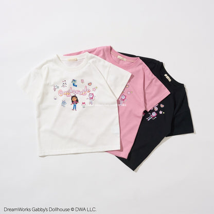 Japanese children's clothing Ly# mine x GABBY'S DOLLHOUSE printed top 100-130cm girls summer TOPS 