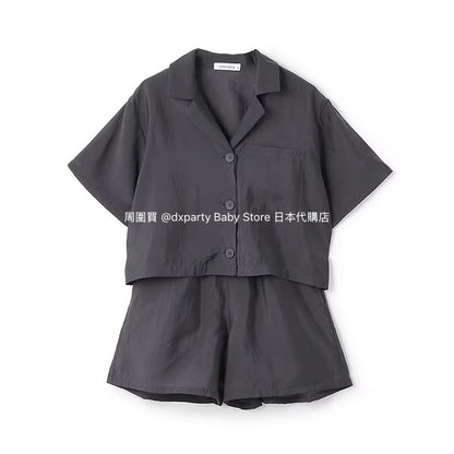 Lovetoxic Japanese Children's Clothing Two-Piece Shirt Set (140-160cm) Girls Summer TOPS PANTS 