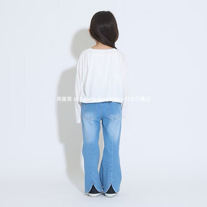 Japanese children's clothing Ly# mine thin top and camisole set 100-150cm girls summer TOPS 