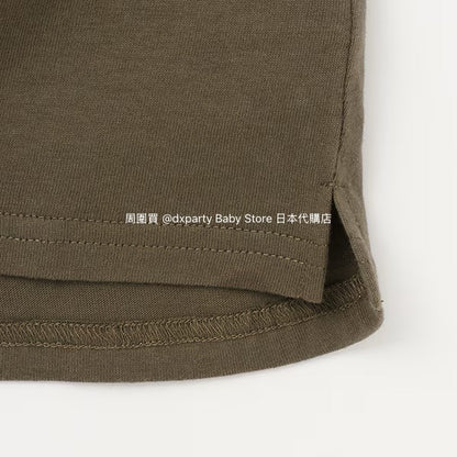 Japanese children's clothing pe#main dinosaur embroidered top 80-130cm boys' summer TOPS 