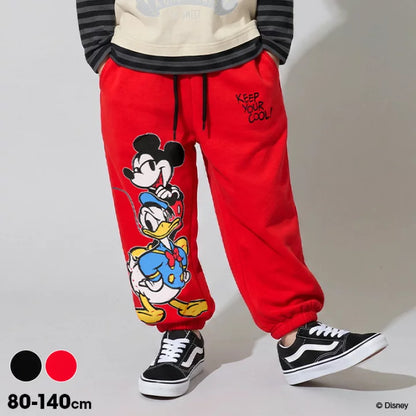 日本童裝 BDL x Disney 運動長褲 80-140cm 男童款/女童款 秋季 PANTS 聖誕紅/新年紅
