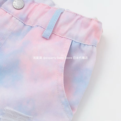 Japanese children's clothing X-girl Stages tassel shorts 90-140cm girls summer PANTS 