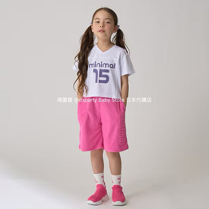 Japanese children's clothing mini#ML embossed shorts 90-140cm boys/girls summer PANTS