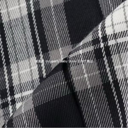 Lovetoxic Checkered Skirt (140-160cm) for Girls (Summer) 