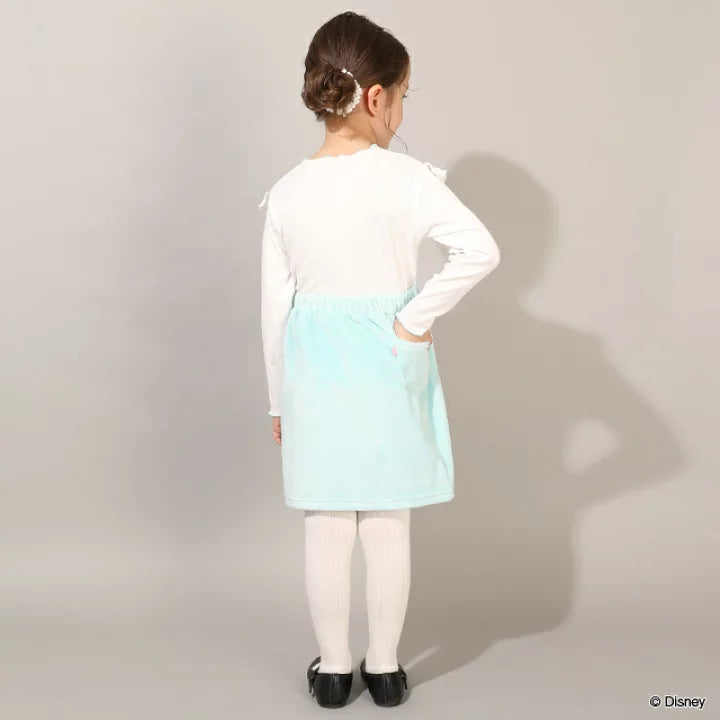 日本童裝 BDL x Disney 公主拼接連身裙 100-130cm 女童款 冬季 DRESSES