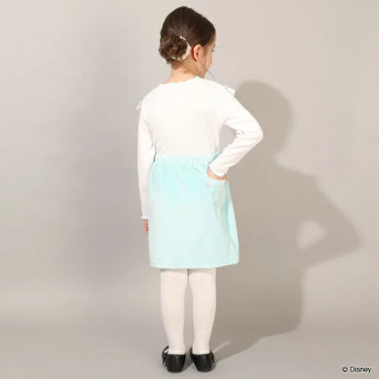 日本童裝 BDL x Disney 公主拼接連身裙 100-130cm 女童款 冬季 DRESSES