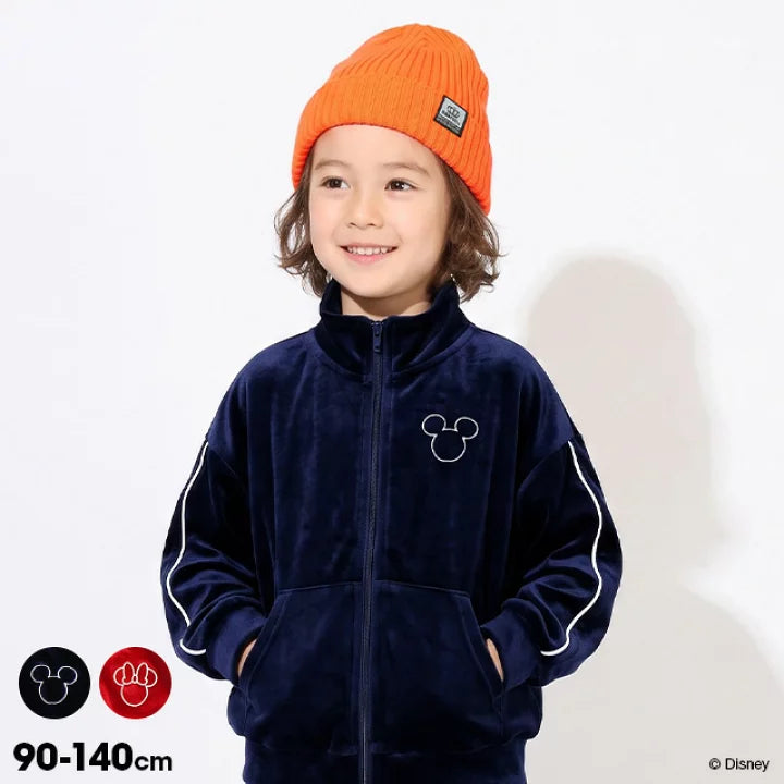 日本童裝 BDL x Disney 絲絨運動外套 80-140cm 男童款/女童款 秋季 OUTERWEAR 聖誕紅/新年紅