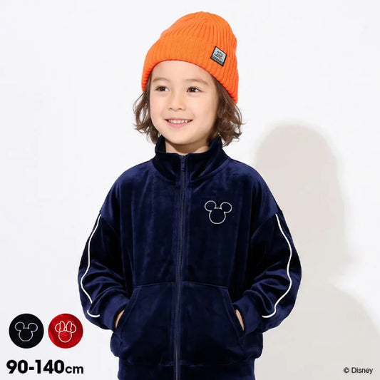 日本童裝 BDL x Disney 絲絨運動外套 80-140cm 男童款/女童款 秋季 OUTERWEAR 聖誕紅/新年紅