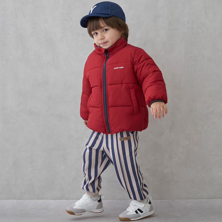 日本童裝 pe#main 防水 夾棉外套 80-130cm 男童款/女童款 冬季 (適合寒冷天氣、溫度低天氣）OUTERWEAR 聖誕紅/新年紅