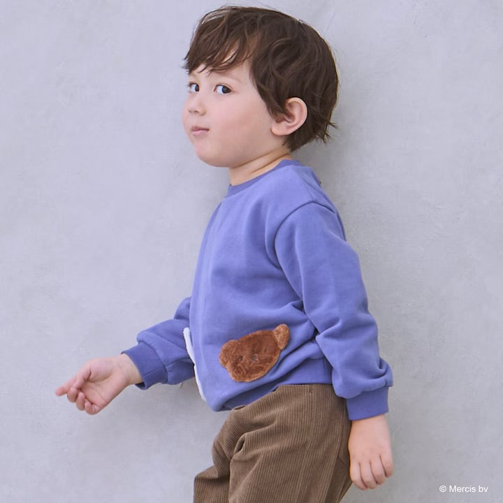 日本童裝 pe#main x miffy 毛毛圖案衛衣 80-130cm 男童款/女童款 冬季 TOPS