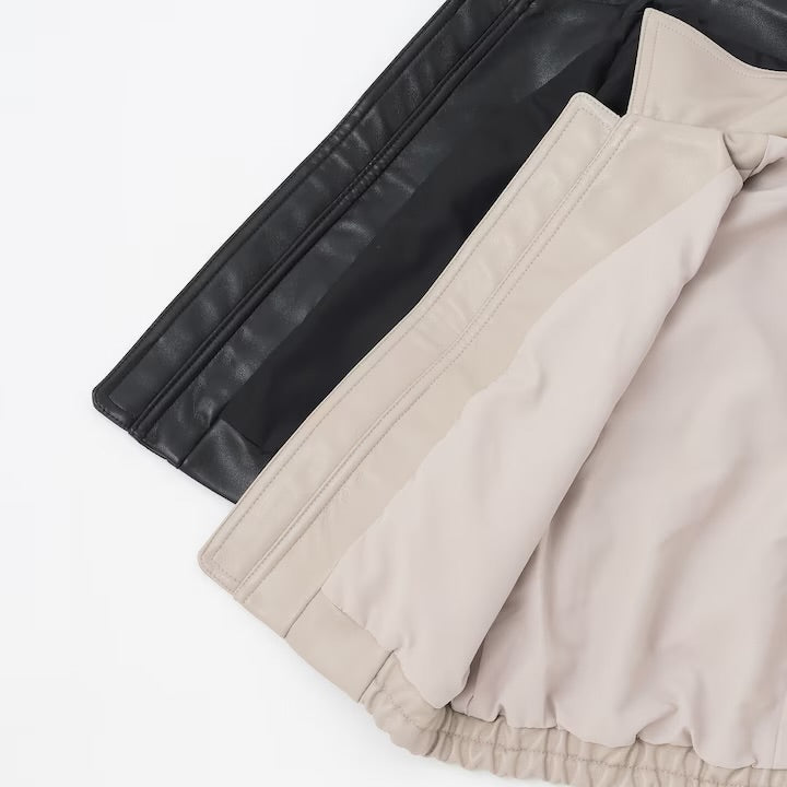 日本童裝 pe#main 人造皮革外套 100-130cm 女童款 冬季 OUTERWEAR