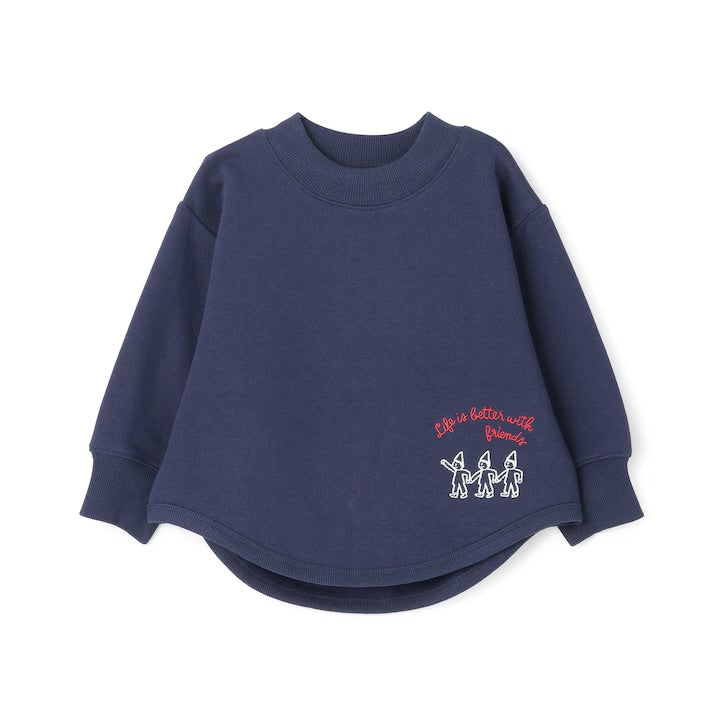 日本童裝 pe#main 抓毛刺繡衛衣 80-130cm 男童款 冬季 TOPS