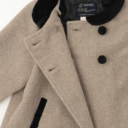 日本童裝 pe#main 雙排扣大褸 90-130cm 親子裝 女童款 冬季 (適合香港平均溫度、寒冷天氣、溫度低天氣）OUTERWEAR 面試/宴會/表演