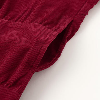 日本童裝 pe#main 燈芯絨連身裙 80-130cm 女童款 冬季 DRESSES