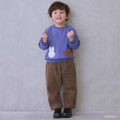 日本童裝 pe#main x miffy 毛毛圖案衛衣 80-130cm 男童款/女童款 冬季 TOPS