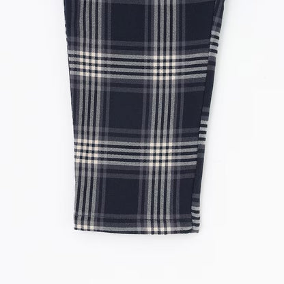 日本童裝 pe#main 薄抓毛格紋彈性長褲 80-130cm 男童款 冬季 PANTS