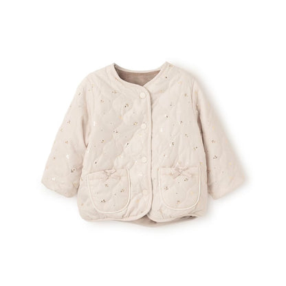 日本童裝 pe#main 2Way 雙面兩著 夾棉燙金外套 80-130cm 女童款 冬季 (適合初秋、香港平均溫度、寒冷天氣）OUTERWEAR