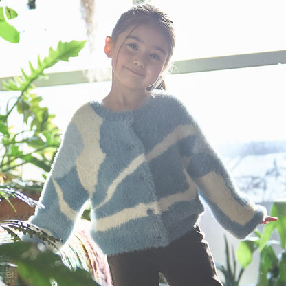 日本童裝 pe#main 毛絨針織外套 80-130cm 女童款 冬季 OUTERWEAR