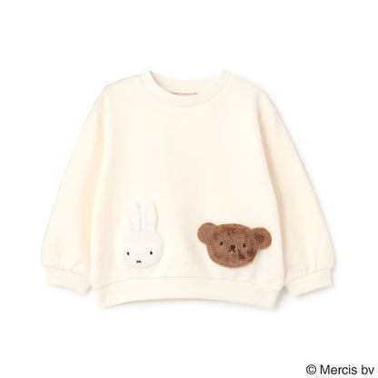 日本童裝 pe#main x miffy 毛毛圖案衛衣 80-130cm 男童款/女童款 冬季 TOPS