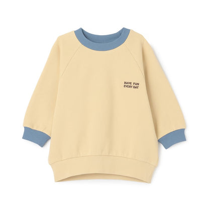 日本童裝 pe#main 抓毛領口撞色衛衣 80-130cm 男童款 冬季 TOPS