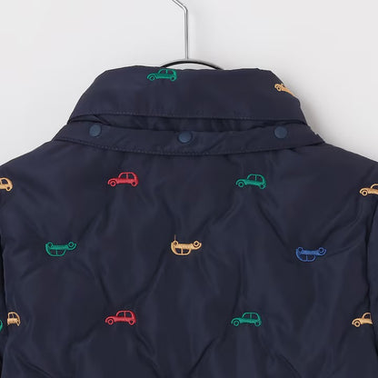 日本童裝 pe#main 刺繡絎縫夾棉外套 80-130cm 男童款 冬季 (適合香港平均溫度、寒冷天氣）OUTERWEAR