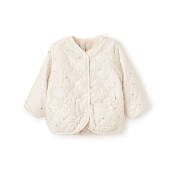 日本童裝 pe#main 2Way 雙面兩著 夾棉燙金外套 80-130cm 女童款 冬季 (適合初秋、香港平均溫度、寒冷天氣）OUTERWEAR