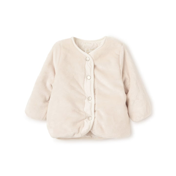 日本童裝 pe#main 2Way 雙面兩著 夾棉燙金外套 80-130cm 女童款 冬季 (適合初秋、香港平均溫度、寒冷天氣）OUTERWEAR