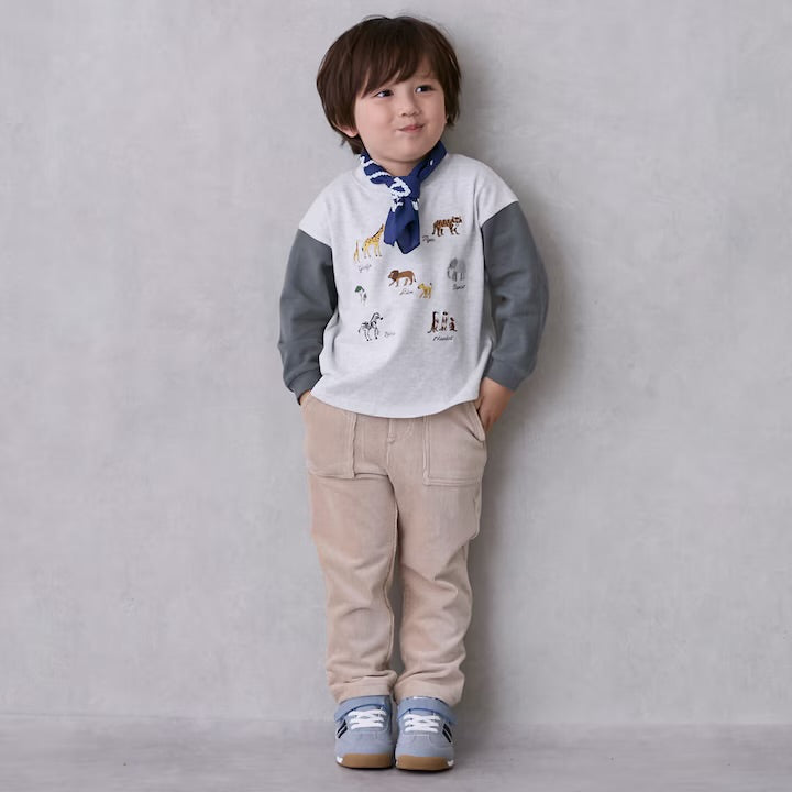 日本童裝 pe#main 燈芯絨長褲 80-110cm 男童款 冬季 PANTS