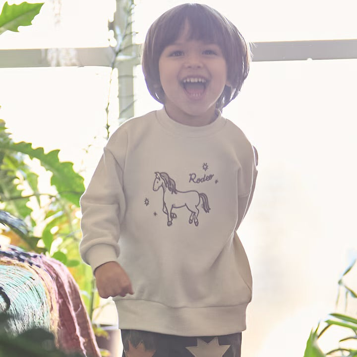 日本童裝 pe#main 刺繡圖案衛衣 80-130cm 男童款 冬季 TOPS