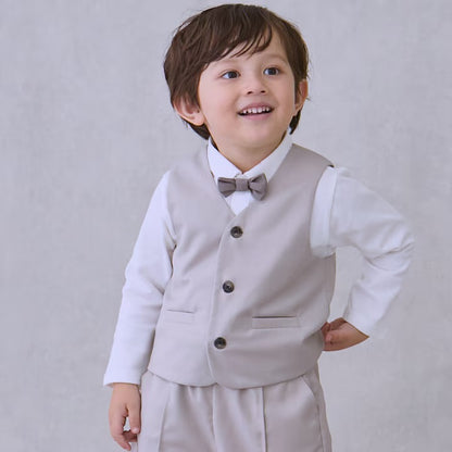 日本童裝 pe#main 西裝背心 90-130cm 男童款 冬季 TOPS 面試/宴會/表演