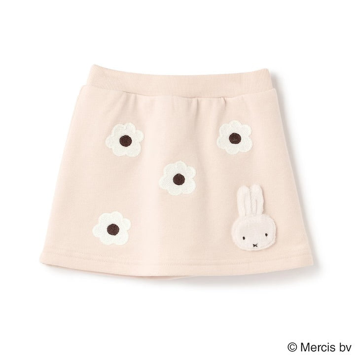 日本童裝 pe#main x miffy 毛毛圖案短裙 80-130cm 女童款 冬季 SKIRTS
