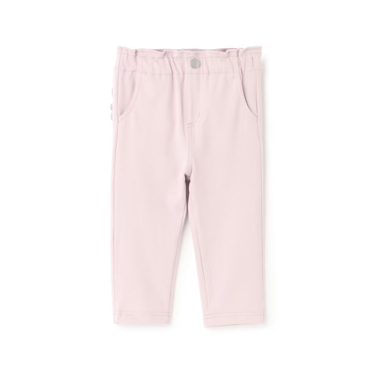 日本童裝 pe#main 【防污系列】口袋荷葉邊長褲 80-130cm 女童款 冬季 PANTS