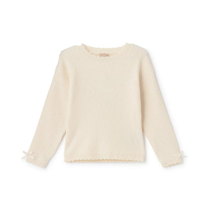 日本童裝 pe#main 羅紋針織上衣 80-130cm 女童款 冬季 TOPS 聖誕紅/新年紅