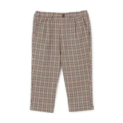 日本童裝 pe#main 薄抓毛格紋彈性長褲 80-130cm 男童款 冬季 PANTS