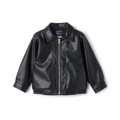 日本童裝 pe#main 人造皮革外套 100-130cm 女童款 冬季 OUTERWEAR