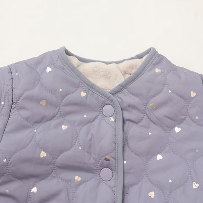 日本童裝 pe#main 2Way 雙面兩著 夾棉燙金外套 80-130cm 女童款 冬季 (適合初秋、香港平均溫度、寒冷天氣）OUTERWEAR