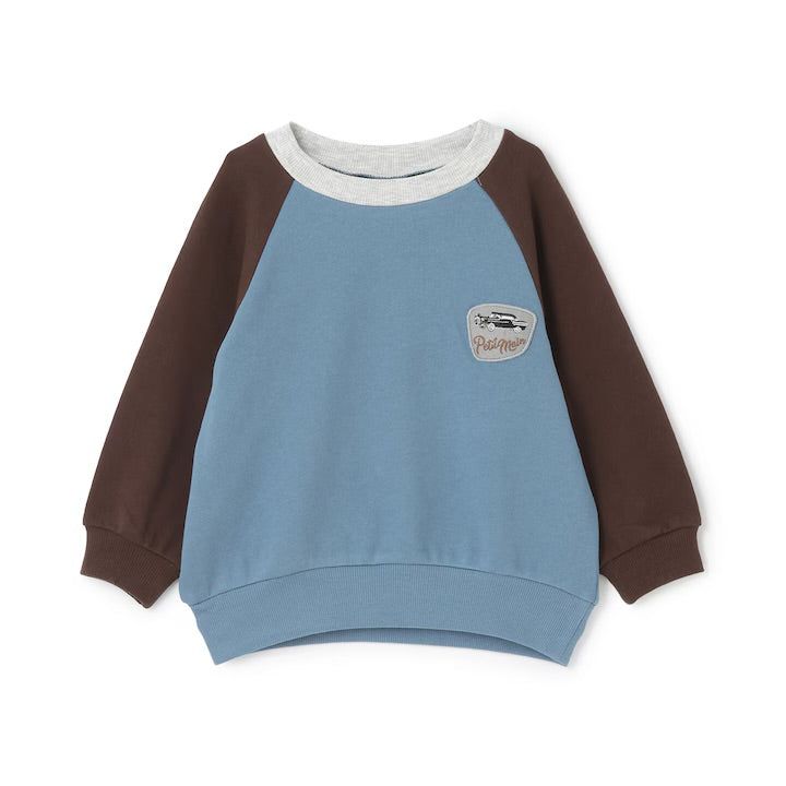 日本童裝 pe#main 印花衛衣 80-130cm 男童款 冬季 TOPS  聖誕紅/新年紅