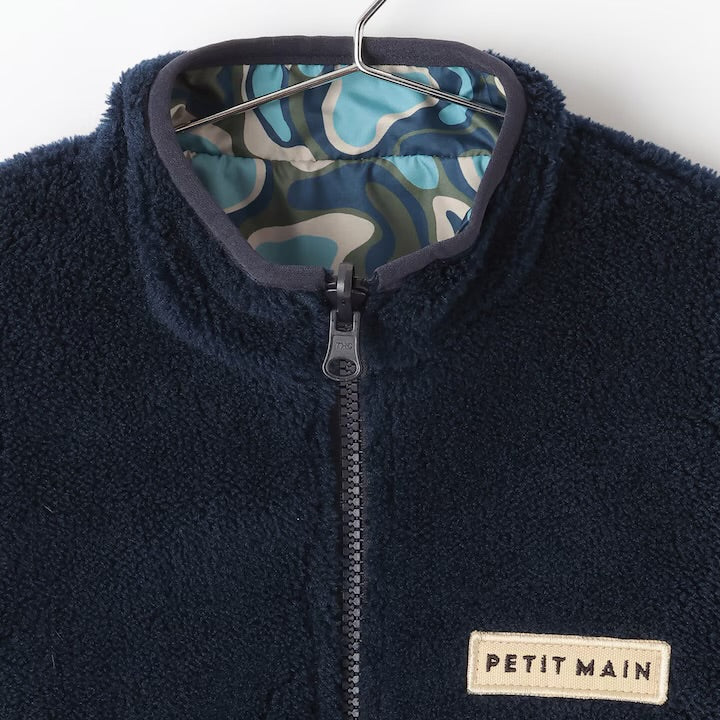 日本童裝 pe#main [防水系統] 2Way 雙面兩著 夾棉外套 80-130cm 男童款 冬季 (適合香港平均溫度、寒冷天氣）OUTERWEAR