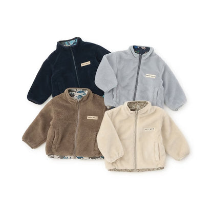 日本童裝 pe#main [防水系統] 2Way 雙面兩著 夾棉外套 80-130cm 男童款 冬季 (適合香港平均溫度、寒冷天氣）OUTERWEAR