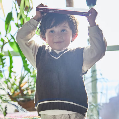 日本童裝 pe#main 針織背心＋上衣套裝 80-130cm 男童款 冬季 TOPS