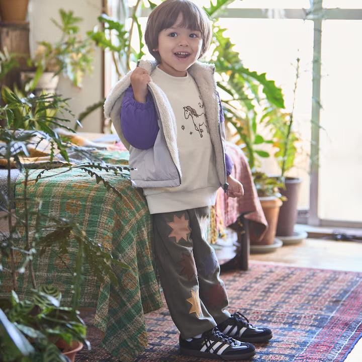 日本童裝 pe#main 圖案貼花長褲 90-120cm 男童款/女童款 冬季 PANTS