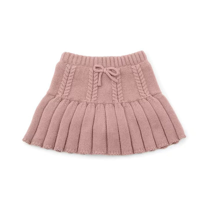 日本童裝 pe#main 針織百褶裙 80-130cm 女童款 冬季 SKIRTS