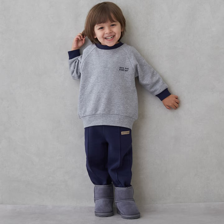 日本童裝 pe#main 抓毛運動褲 80-130cm 男童款 冬季 PANTS