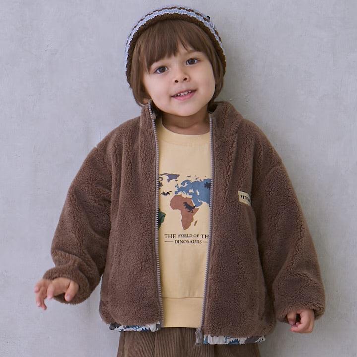 日本童裝 pe#main [防水系統] 2Way 雙面兩著 夾棉外套 80-130cm 男童款 冬季 (適合香港平均溫度、寒冷天氣）OUTERWEAR