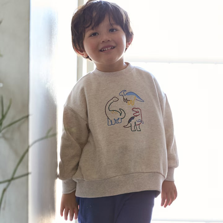 日本童裝 pe#main 刺繡圖案衛衣 80-130cm 男童款 冬季 TOPS