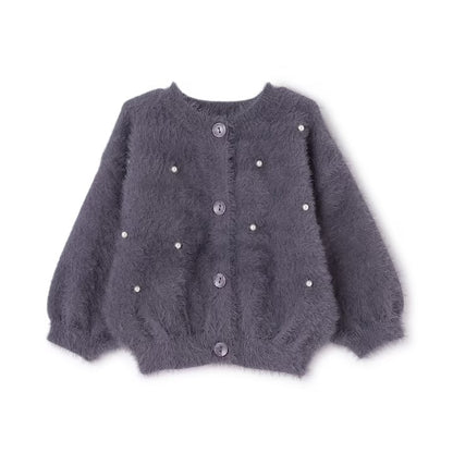 日本童裝 pe#main 毛絨針織外套 80-130cm 女童款 冬季 OUTERWEAR