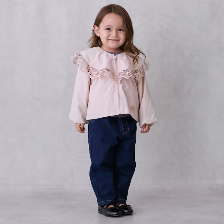 日本童裝 pe#main 荷葉邊風褸 80-130cm 女童款 冬季 TOPS